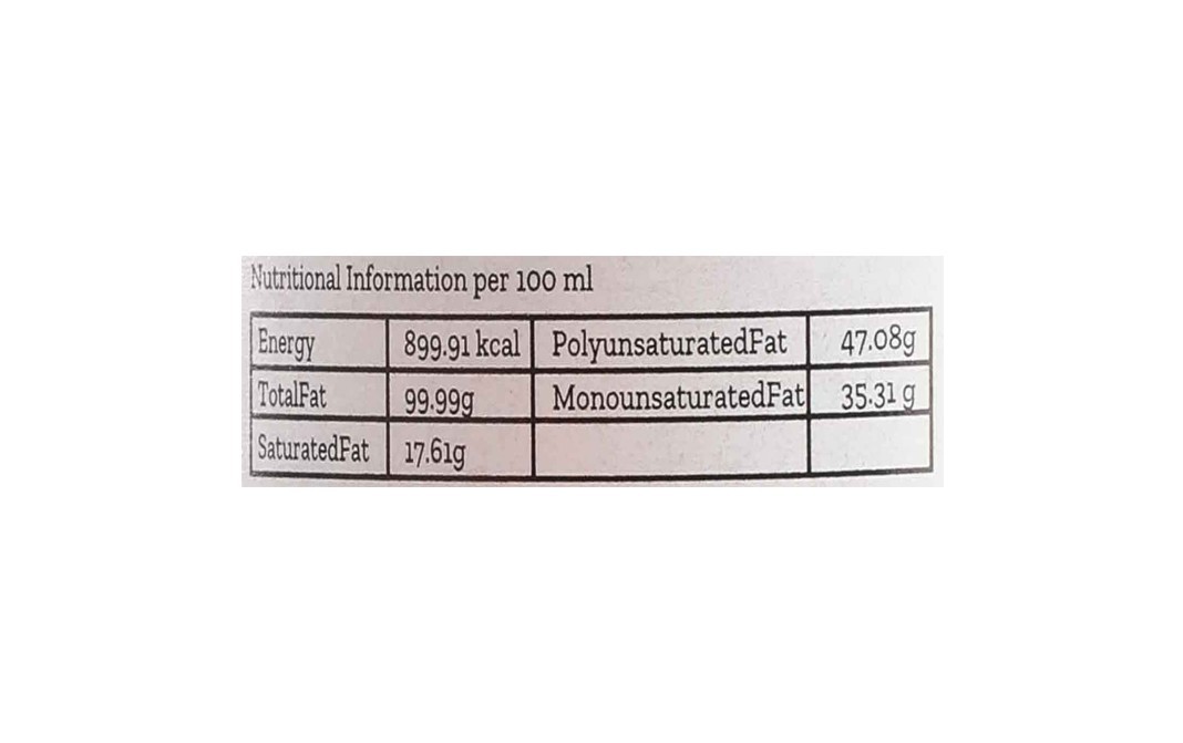 Conscious Food Sesame Oil Organic+Cold-Pressed   Pack  100 millilitre